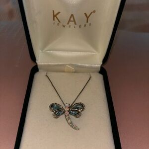 Dragonfly Necklace and Earrings Set